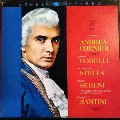 GIORDANO ''ANDREA CHENIER'' (SANTINI/ROME OPERA) [3 LP] PREMIUM USED LP (NM/EX)