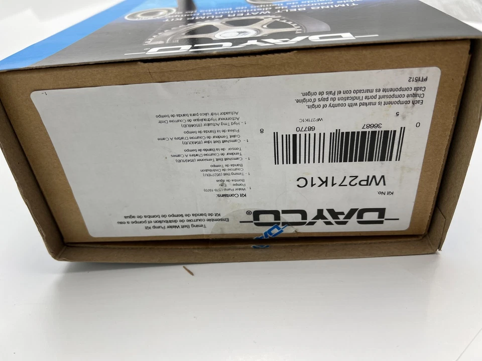 Dayco Engine Timing Belt WP271K1C Water Pump for 1995-1998 Toyota T100 - Image 2 of 4