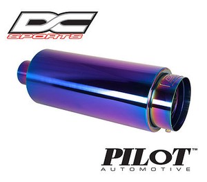 DC Sports Universal Stainless Steel Exhaust Muffler 2" Inlet 4 25" Outlet DC Sports Universal Stainless Steel Exhaust Muffler 2" Inlet 4 25" Outlet