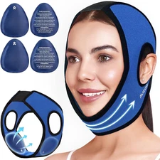 Wisdom Teeth Ice Pack Head Wrap with Aluminum Foil Layer for Longer Cold Therapy