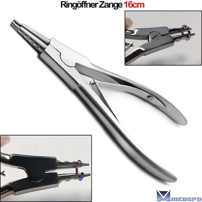MEDSPO Ring Opener Pliers Body Piercing Piercing Opener Tattoo Ring Opener Pliers Clamp 16cm