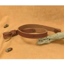 WAYNE'S DOG Leather Rifle Carry Sling_1 Inch Wide Durable Shotgun Shoulder Belt