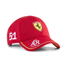 Scuderia Ferrari WEC LMH 499P 51 Car Team 2025 PUMA Baseball Cap Red Le Mans