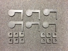 AR500 Steel Target 22cal Dueling Tree DIY Kit 6pc 2"x1/4 Paddles with Tabs! USA