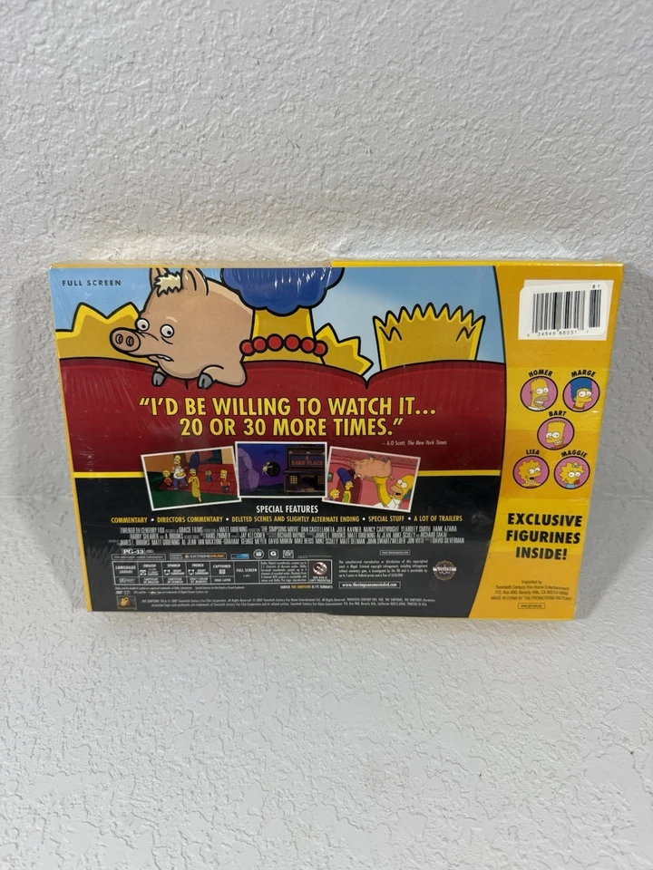 2007 Simpsons кино коллекционеров DVD 2 упаковки набор эксклюзивные фигурки новый запечатанный редкая - Изображение 2 из 2
