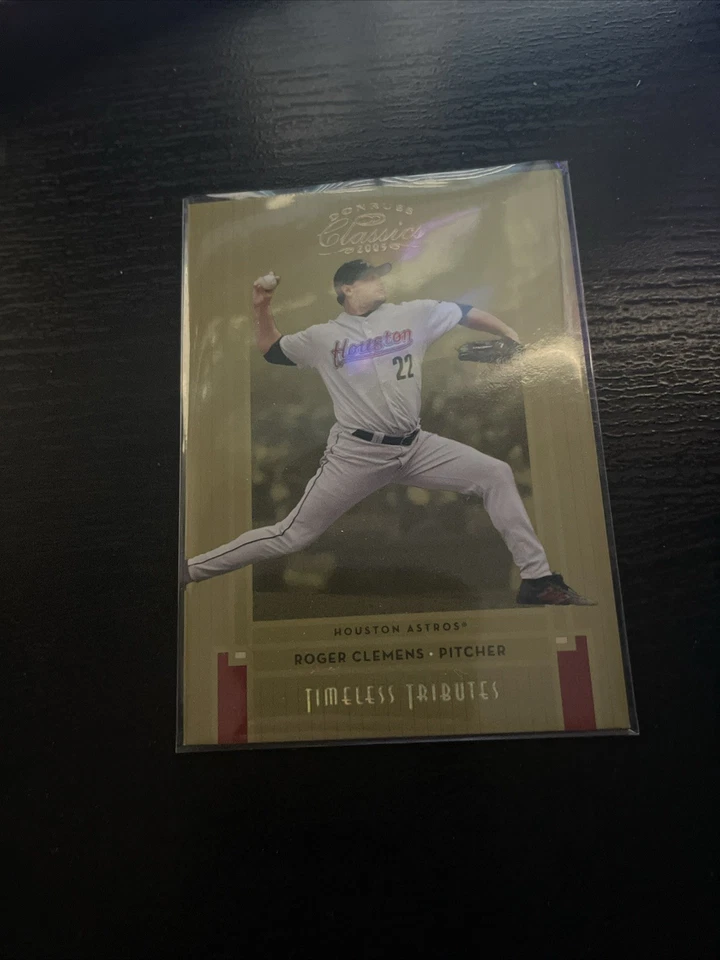 2005 Donruss Timeless Treasures Baseball Roger Clemens NUMBERED 44/50  - Image 4 of 4