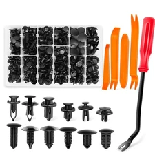 GOOACC - GRC-33 240PCS Bumper Retainer Clips Car Plastic Rivets Fasteners Push