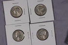 LOT OF 4 1964  90% Silver Washington Quarters.