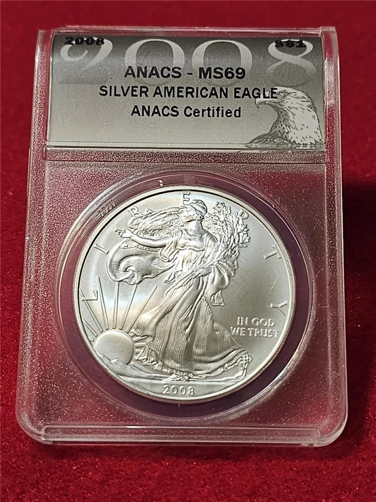 American Eagle MS 69 Graded 2008 Silver Bullion Coins for sale | eBay