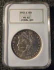 1903-O MORGAN SILVER DOLLAR COIN SILVER UNCIRCULATED CERTIFIED MS 62