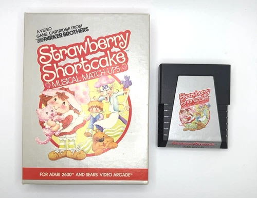 STRAWBERRY SHORTCAKE Video Game (Atari 2600) COMPLETE CIB + Cartridge Box 5910