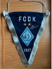 Bellissima Dinamo Pennant Ufficiale Kyiv Ucraina - ricamo Lobanovskiy