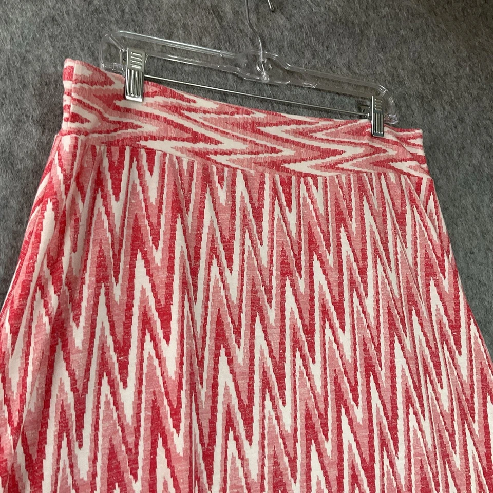 Falda Roz Ali Mujer Extra Grande Rosa Geométrica Pull On Maxi Cápsula Cottage Boho Foto 2 de 4