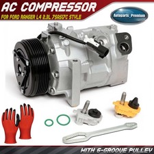 Ac Compressor W 6-groove Pulley For Ford Ranger 19-23 L4 2.3l 7sas17c Style