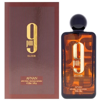 2 Pack 9 Collection - 9 PM Elixir Intense by Afnan for Unisex - 3.4 oz EDP Spray
