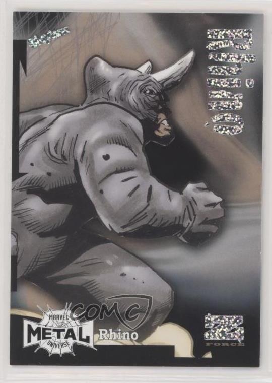 2022 Upper Deck Marvel Metal Universe Spider-Man Z-Force Rave 62/100 Rhino 0lo3