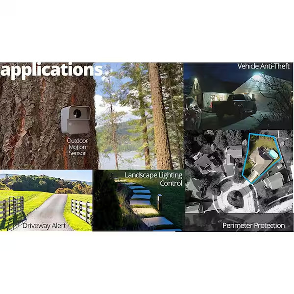 Outdoor Wireless Driveway Door Motion Sensor Security Alarm System Notify