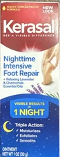 Kerasal Nighttime Intensive Foot Repair, Skin Healing Ointment Lot Of 2