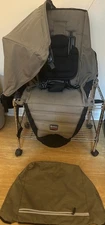 Britax B-Agile Stroller 3 Pc Seat Sling / Canopy / Tail Set - Light Brown Set