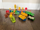 Vintage Fisher Price Little People Lot of 20+ Figures Vehicles Accessories