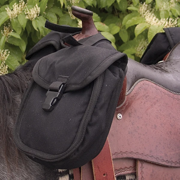 NEW CASHEL Small western Saddle Horn Pommel Bag Black