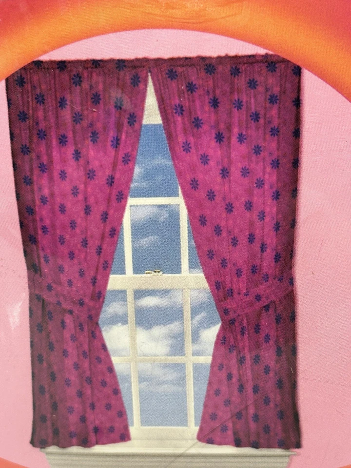 2 Pares, That’s So Raven, Paneles Cortina Ventana Dormitorio Cortinas Rosa 82”W x 63”L Foto 4 de 4