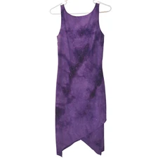 I.N. San Francisco Purple Tulip Dress Medium Glitter Floral Homecoming Prom