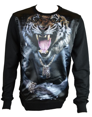 Sons of Heroes DAMAGED GOODS Herren 5 FIDDY Sweatshirt schwarz (SHDGSW006)