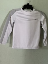 All in Motion Boys Pieced Crewneck Sweatshirt Silver Top- NWT- Sz: S 6/7 