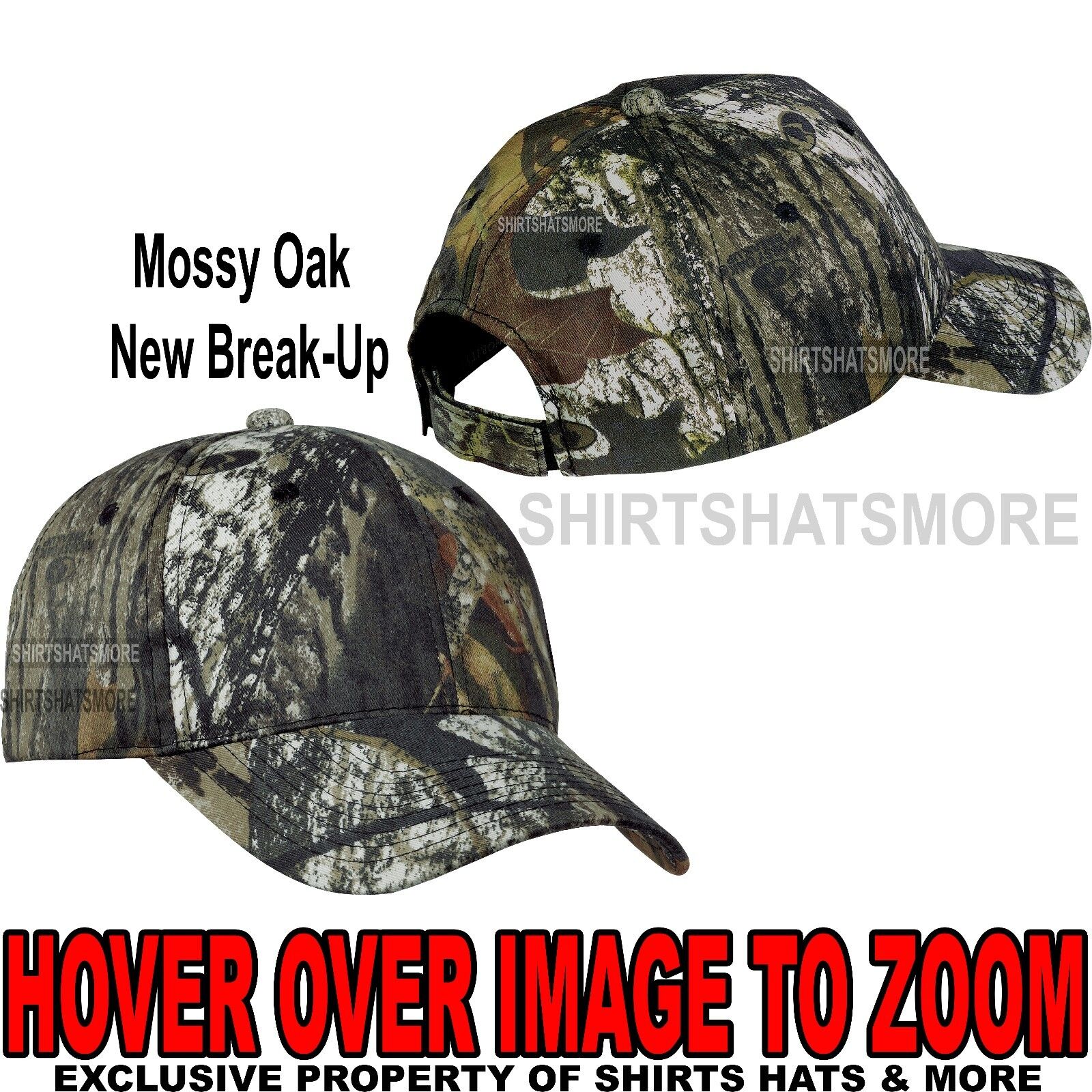 Men's Mossy Oak New Break-Up Camo Cap Elegant Baseball Hat Adjus Hunting Beauty products