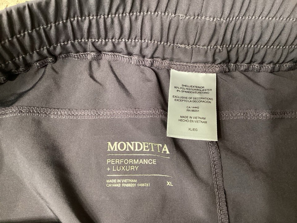 Mondetta Performance + Luxury Gray Gunmetal Athletic Shorts Size XL