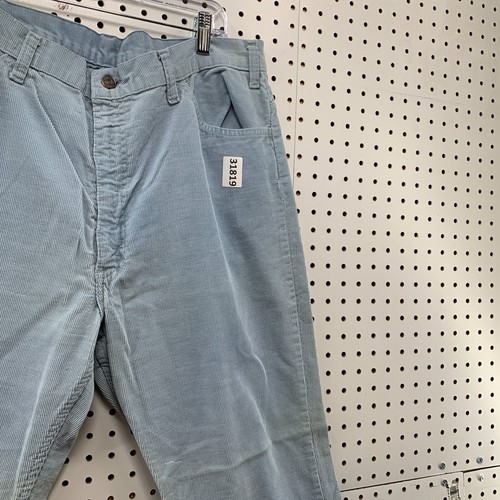Vintage 70s Levis Corduroy Flared Pants Men Size 34x28 Baby Blue TALON ZIP USA by Levi's, $55.99 - Photo 13