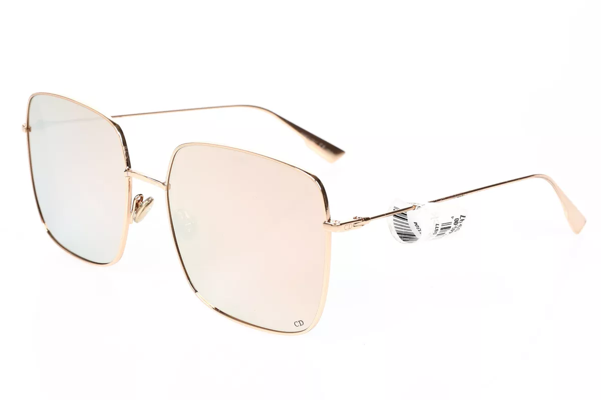 Women s 288337 Dior Stellaire 59mm Square Sunglasses Gold Copper