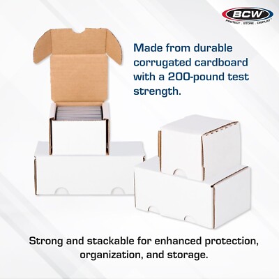 3 BCW 300ct Cardboard Boxes   Trading Card Storage / Shipping for Sports & TCG