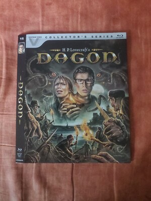 Dagon Bluray Vestron Video Collector's Series SLIPCOVER ONLY NO DISC OR CASE 
