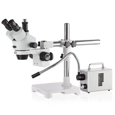 AmScope 7X-45X Trinocular Stereo Microscope + Single Fiber LED Illuminator