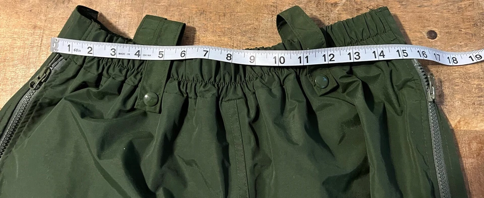 Pantalones de lluvia R&R Uniforms verdes GoreTex grandes vintage para hombre Foto 4 de 4