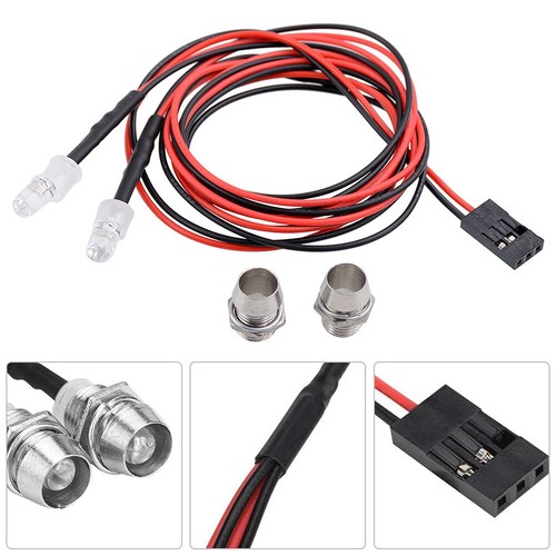 9IMOD RC LED Light Kit for 1/18 1/12 1/10 1/8 1/5 Traxxas HSP SCX10 RC Car Lamp - Picture 3 of 41
