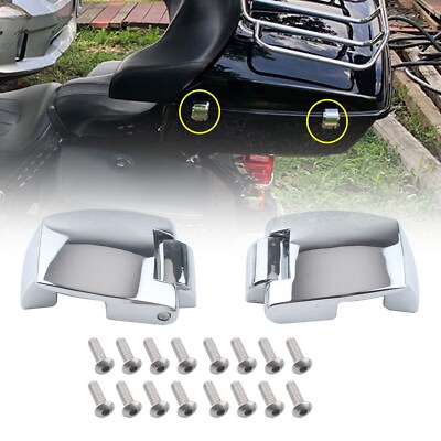 Fit For Harley Tour Pak Touring Road King Glide 88-13 Chrome Pack Trunk Hinges
