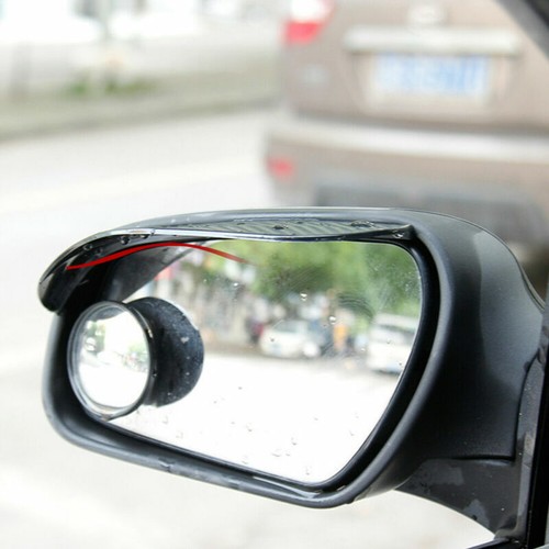 Carbon Fiber Black Car SUV Rear View Side Mirror Rain Visor Guard Accessories X2 - Picture 6 of 12