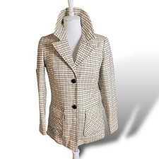 Women's Vintage Wool Lined Pendleton Plaid Jacket/Blazer 70's USA W/Pockets