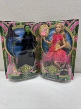 MATTEL WICKED THE MOVIE GLINDA & ELPHABA DOLL OZDUST SET URL MISPRINT COLLECTOR