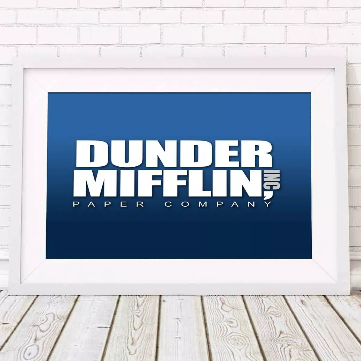 Dunder Mifflin Paper Company Blue Vinyl Sticker - Official The Office  Merchandise