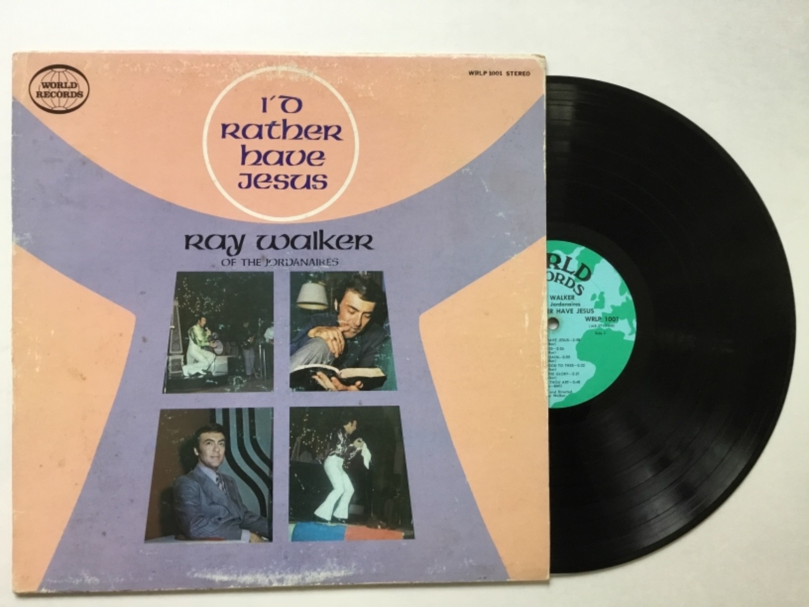 Ray Walker Bass of the Jordanaires I'D RATHER HAVE JESUS LP ELVIS+bonus