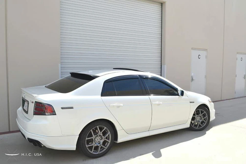 Para 2004-2008 Acura TL JDM 3D Ondulado Estilo Mugen Visera Ventana Ventilación Sol Lluvia Protectores Foto 4 de 4