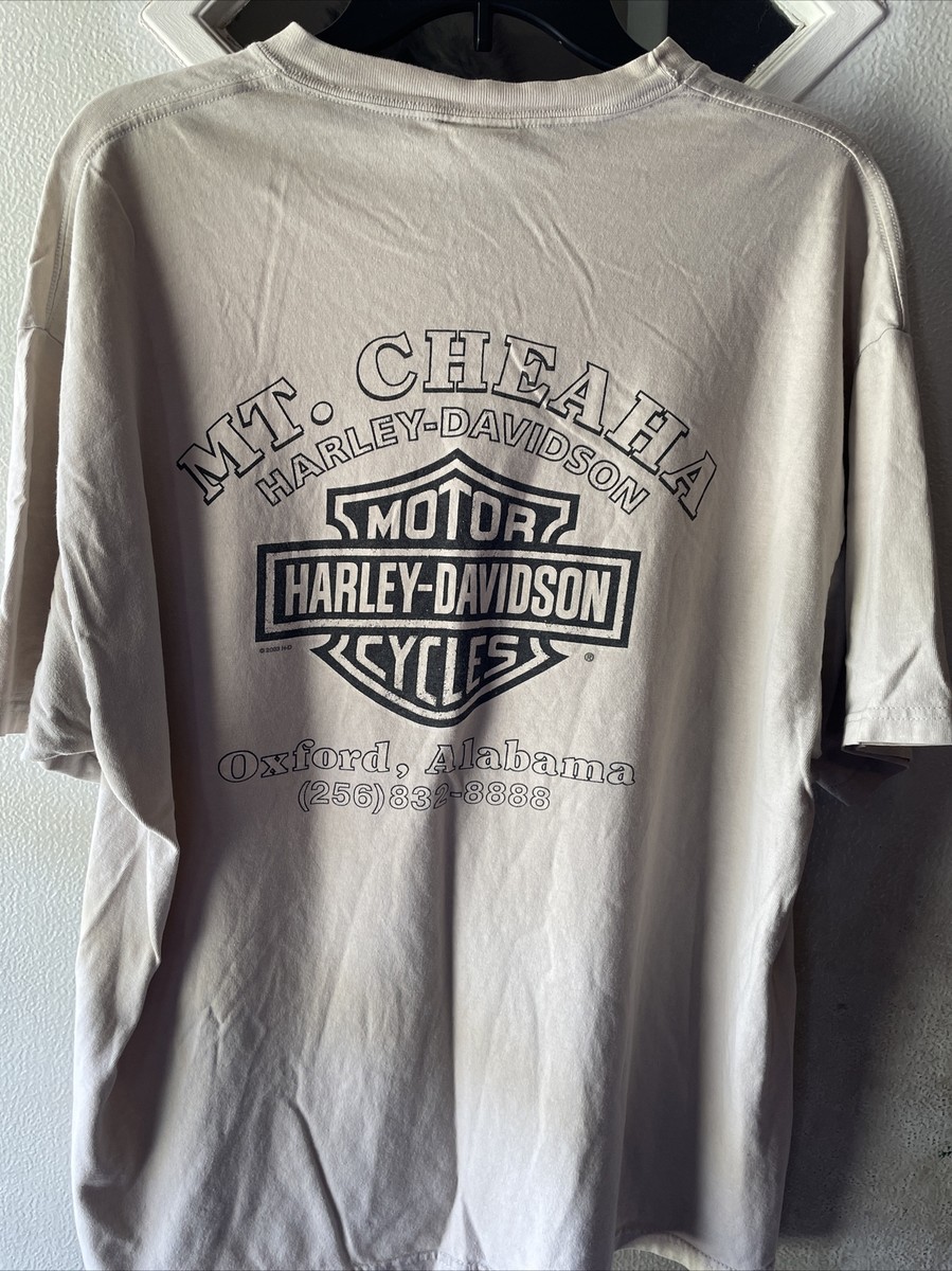 Harley-Davidson Tシャツ グレー 2003年 Vtg. 2003 Men's Harley Davidson XL T Shirt Mt. Cheaha Oxford