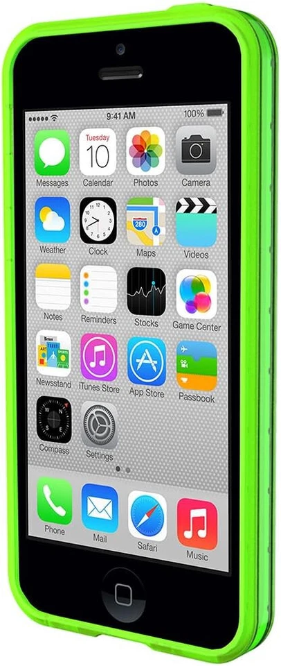 Funda de parachoques Qmadix S Series para Apple iPhone 5C - Verde Foto 2 de 4