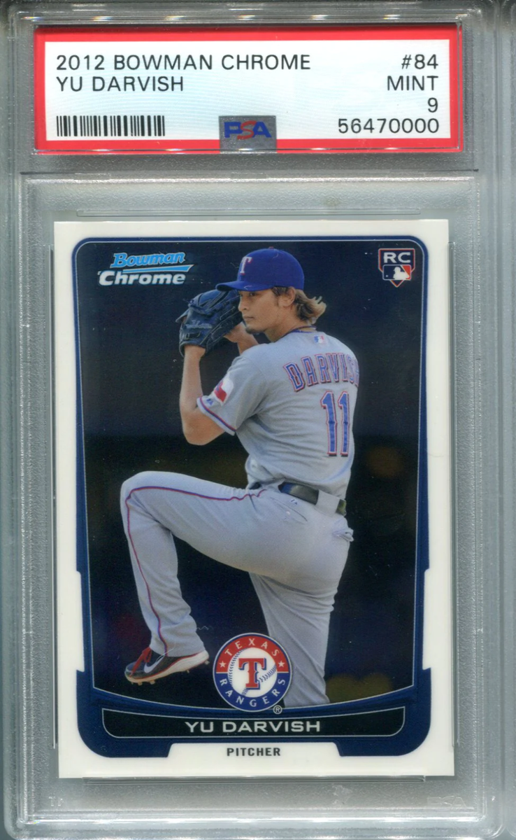Yu Darvish 2012 Bowman Chrome #84 PSA Mint 9 Card | eBay