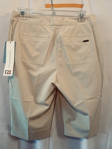 Cutter & Buck 4 NWT Women Bermuda Shorts Khaki Light Tan Size 4 - Picture 13 of 14