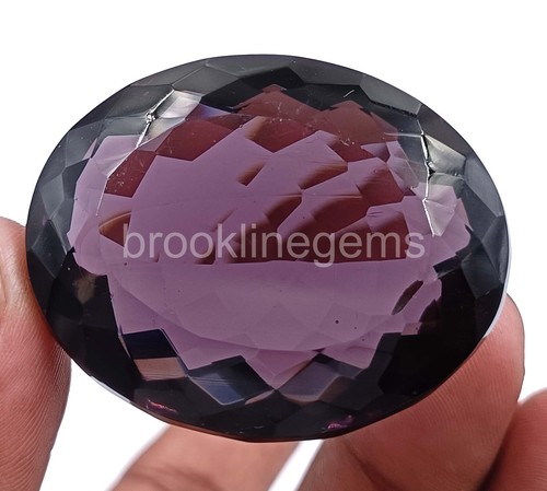 Lab-Created 233 Ct Oval Cut Purple Amethyst EGL Certified Loose Gemstone 5ARC - Picture 10 of 12